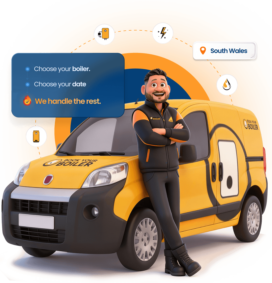 Book Your Boiler - technician and van, South Wales